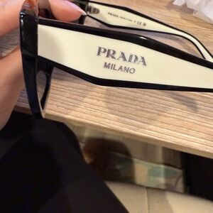 Prada Black and White Sunglasses